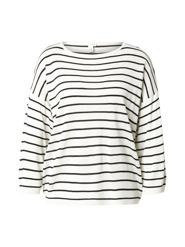 QS QS Pulover  crna / bijela