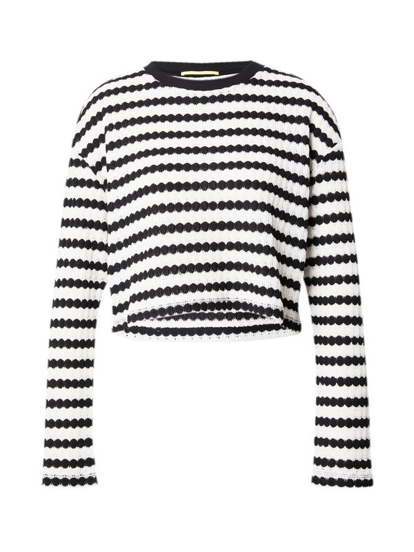 QS QS Pulover  crna / bijela