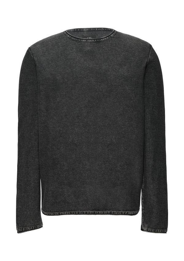 QS QS Pulover  crna melange