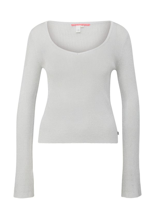 QS QS Pulover  srebrno siva