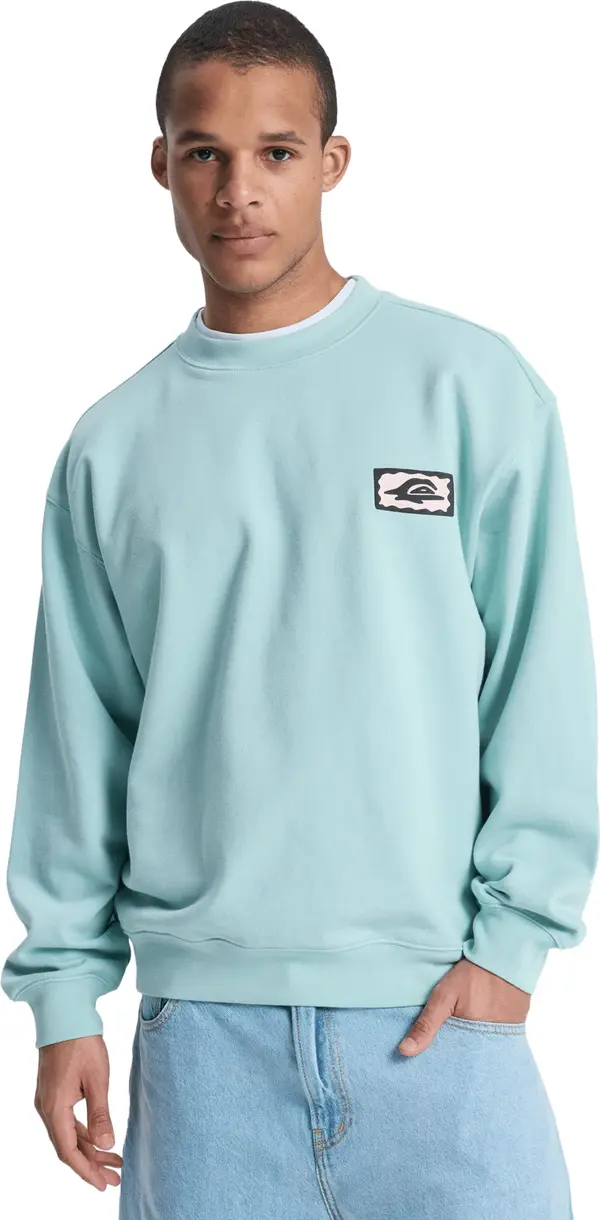 QUIKSILVER QUIKSILVER Sportska sweater majica 'Elevated'  bež / pastelno plava / crna