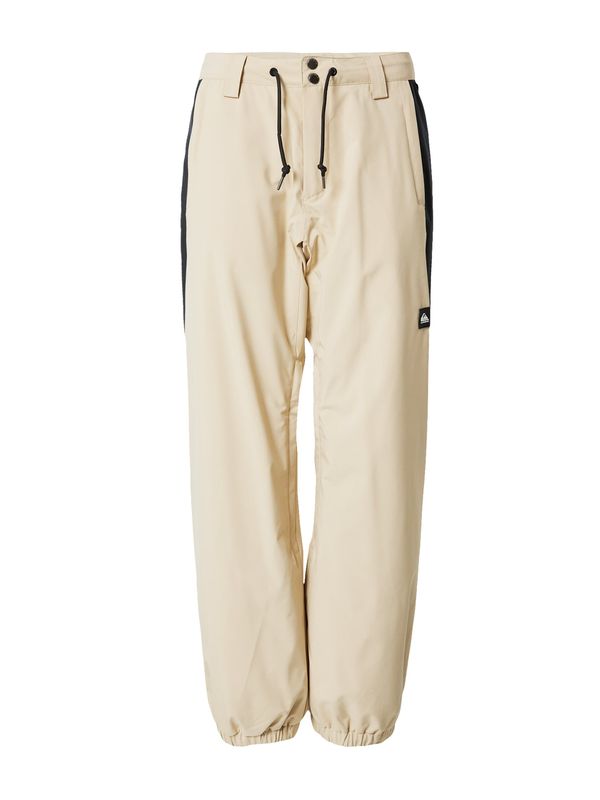 QUIKSILVER QUIKSILVER Sportske hlače  bež / crna
