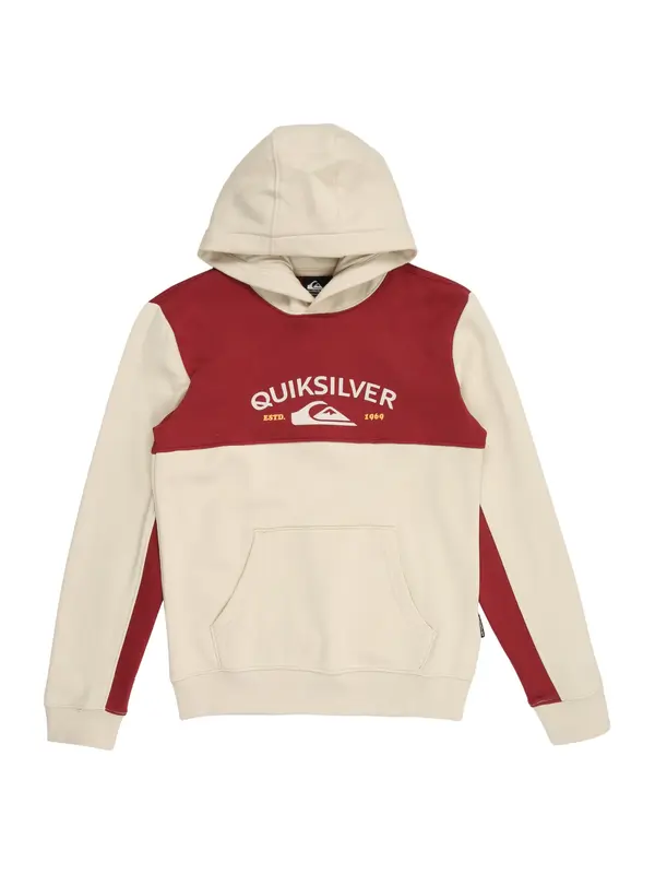 QUIKSILVER QUIKSILVER Sweater majica 'KNOWLEDGE AREA'  boja pijeska / narančasta / crvena