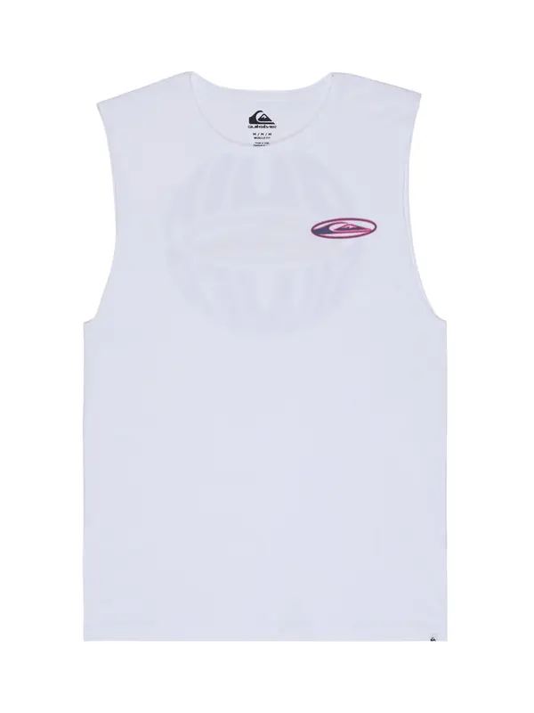 QUIKSILVER QUIKSILVER Tehnička sportska majica 'EV Quikglobe Muscle'  svijetloplava / svijetloroza / bijela