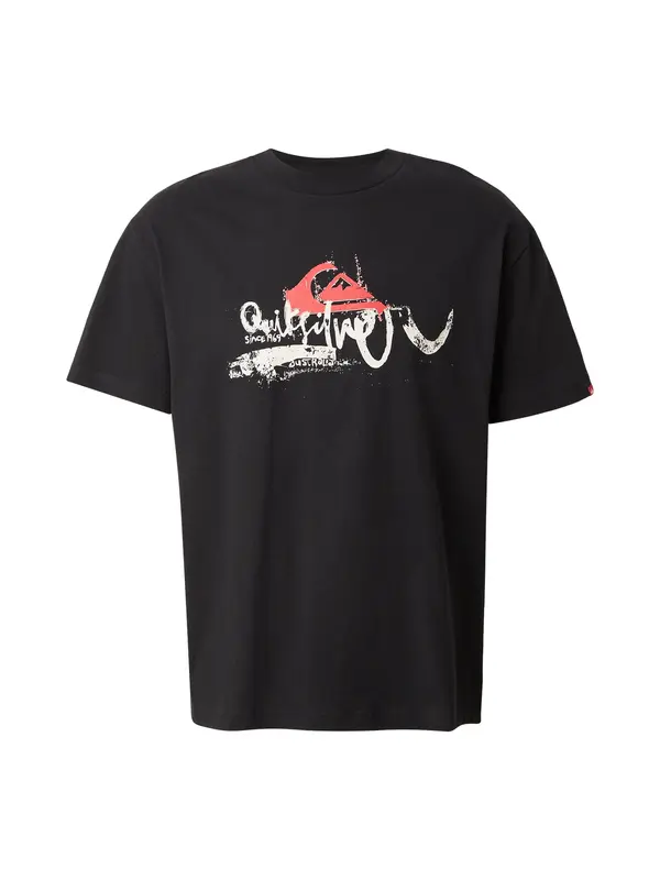 QUIKSILVER QUIKSILVER Tehnička sportska majica 'YG DRIFTER'  svijetlocrvena / crna / bijela