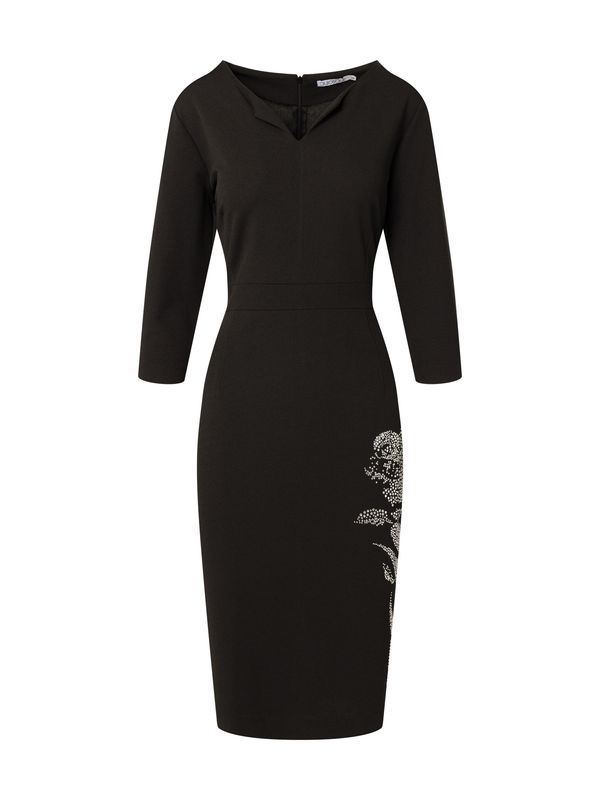 Quiosque Quiosque Koktel haljina '4TN010'  crna melange / srebro