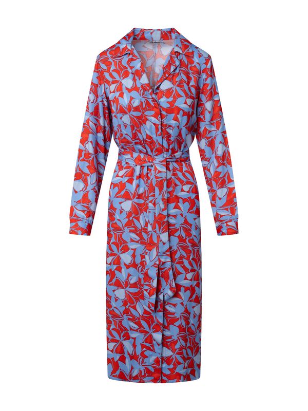 Quiosque Quiosque Košulja haljina  plava / narančasto crvena