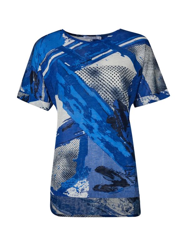 Quiosque Quiosque Majica '1LS002'  azur / tamno plava / crna / bijela