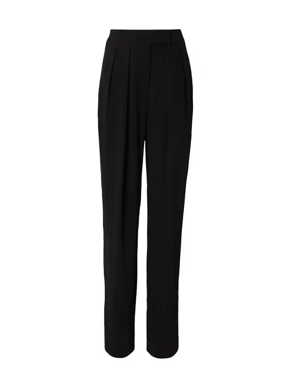 RÆRE by Lorena Rae RÆRE by Lorena Rae Hlače s naborima 'Lino Tall'  crna