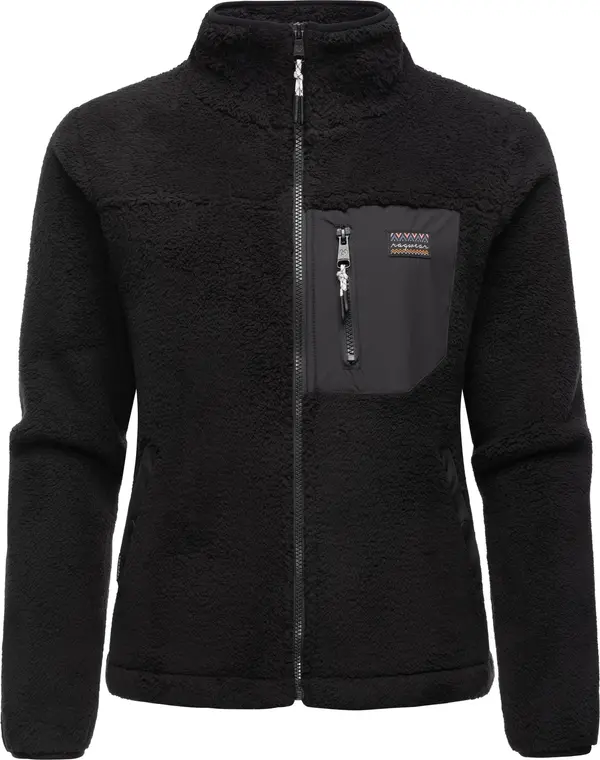 Ragwear Ragwear Flis jakna 'Alaris'  tamo siva / crna