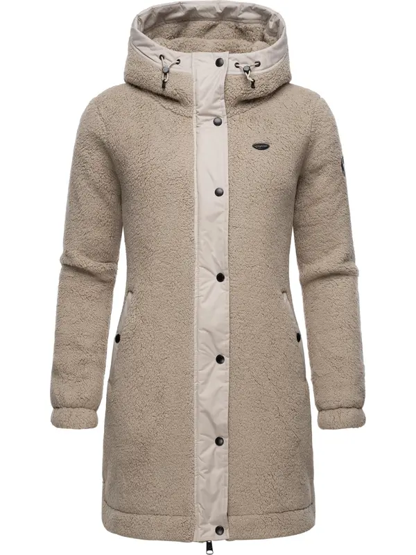 Ragwear Ragwear Flis jakna 'Cousy'  bež / sivkasto bež / crna