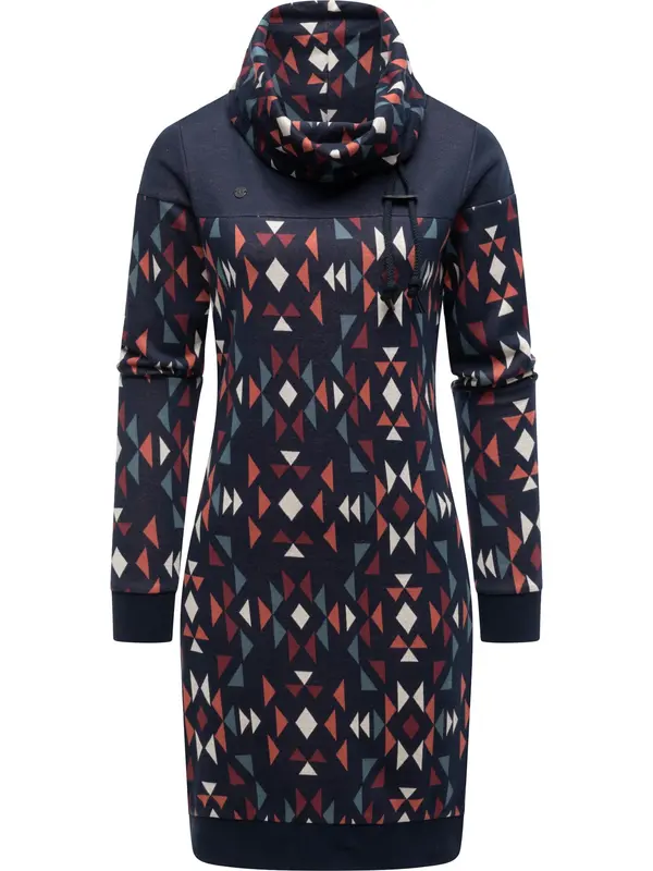 Ragwear Ragwear Haljina 'Chlloe Aztec'  mornarsko plava / tamno plava / vatreno crvena / prljavo bijela