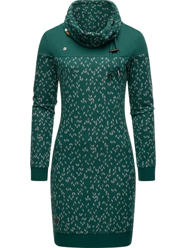 Ragwear Ragwear Haljina 'Chloe'  svijetlosiva / tamno zelena