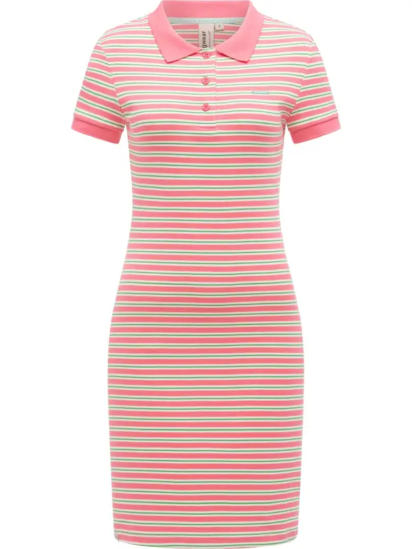 Ragwear Ragwear Haljina 'Colaro'  zelena / roza / bijela