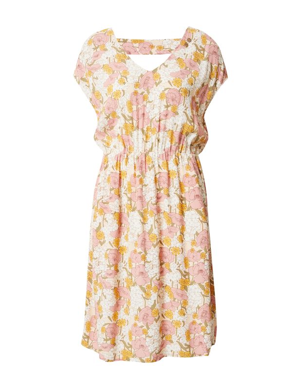 Ragwear Ragwear Haljina 'FLORRENCE'  zlatno žuta / breskva / prljavo roza / bijela