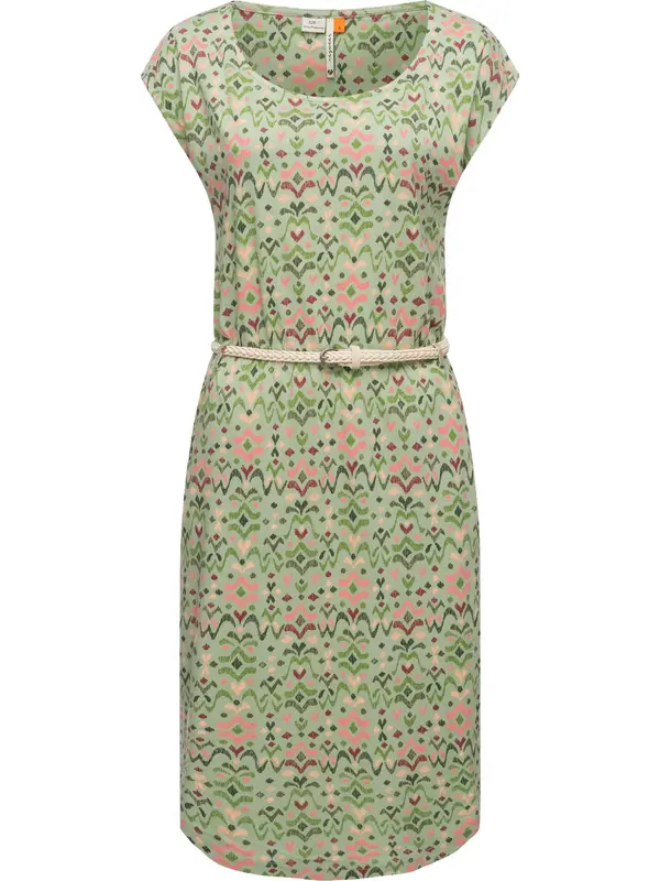Ragwear Ragwear Haljina 'Lilithe Ikat'  bež / svijetlozelena / roza / crvena