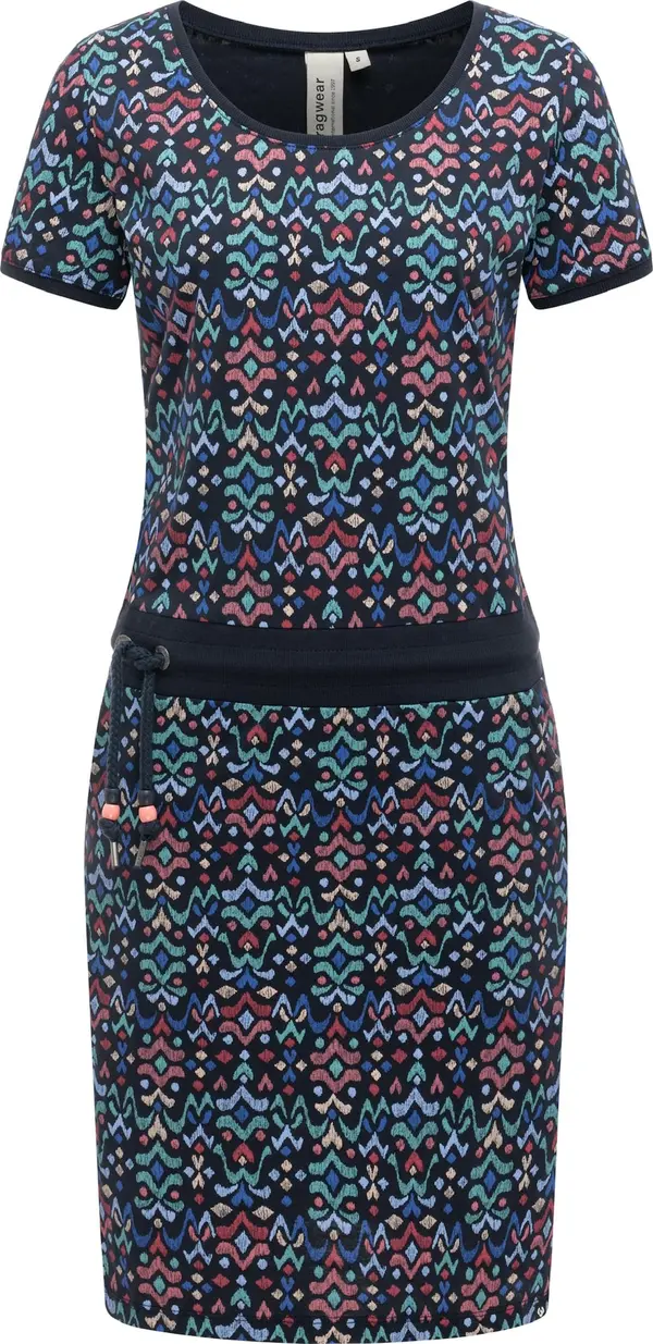 Ragwear Ragwear Haljina 'Youmodo'  mornarsko plava / svijetloplava / pastelno zelena / crvena
