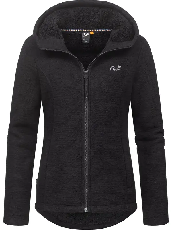 Ragwear Ragwear Kardigan 'Lyshka'  crna / bijela