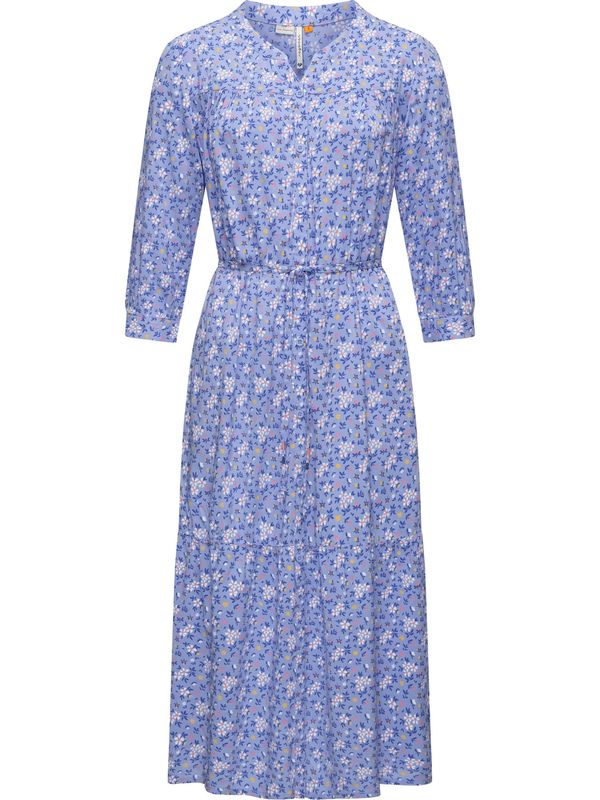 Ragwear Ragwear Košulja haljina 'Meve'  plava / žuta / roza / bijela