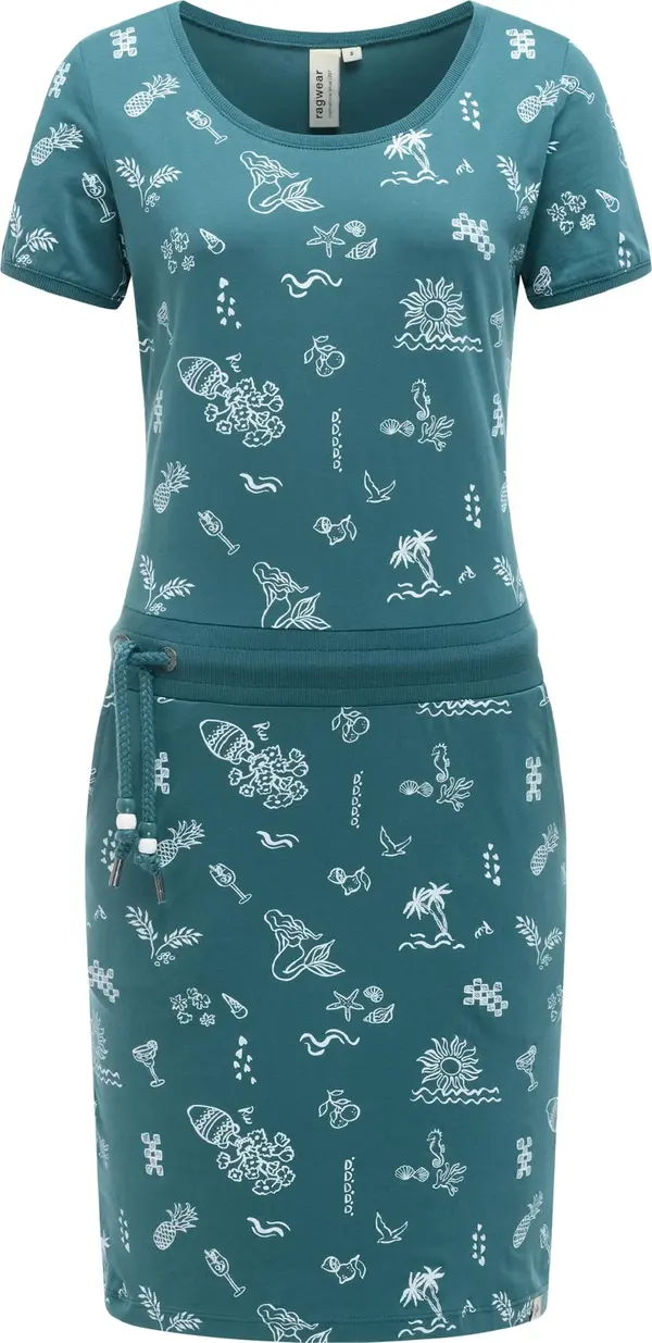 Ragwear Ragwear Ljetna haljina 'Baomi Summer'  cijan plava / pastelno zelena