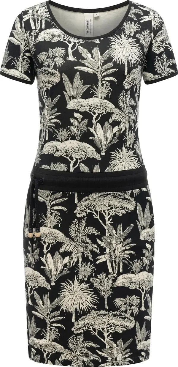 Ragwear Ragwear Ljetna haljina 'Baomi Tropic Youmodo'  kaki / crna