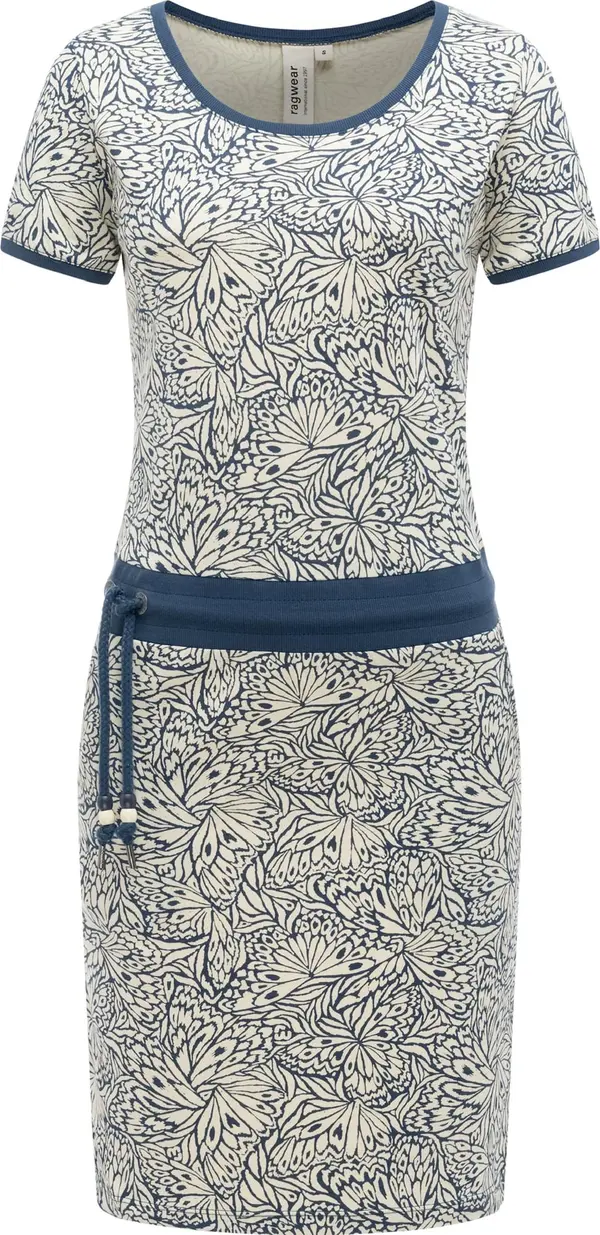 Ragwear Ragwear Ljetna haljina 'Baomi Zoo Youmodo'  ecru/prljavo bijela / plava