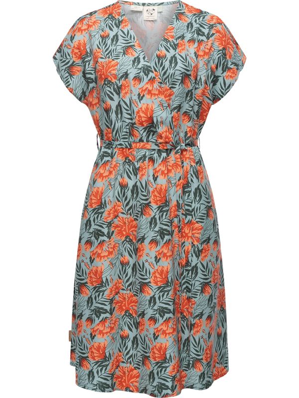 Ragwear Ragwear Ljetna haljina 'Selyma'  zelena / kraljevski zelena / narančasta