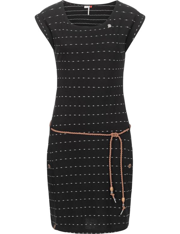 Ragwear Ragwear Ljetna haljina 'Tag'  crna / bijela