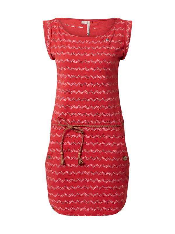 Ragwear Ragwear Ljetna haljina 'Tag'  crvena / bijela