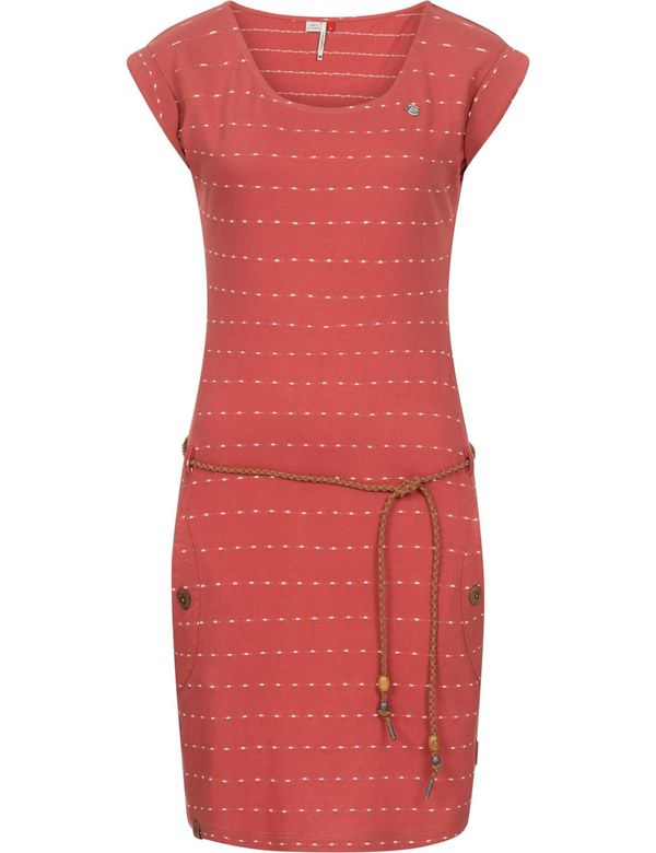 Ragwear Ragwear Ljetna haljina 'Tag'  smeđa / rosé / bijela