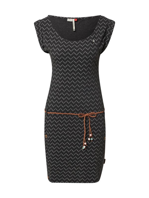 Ragwear Ragwear Ljetna haljina 'Tag Zig Zag'  grafit siva / crna melange