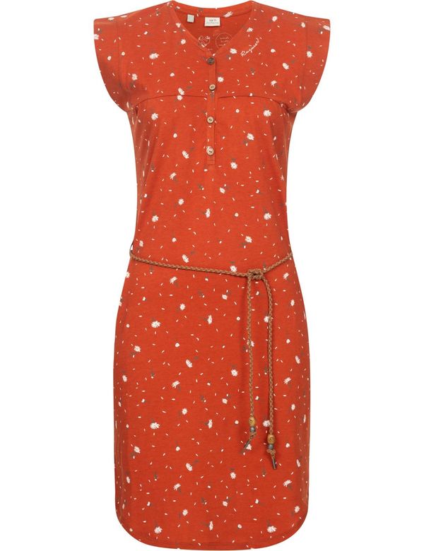 Ragwear Ragwear Ljetna haljina 'Zofka'  hrđavo smeđa / brokat / zlatno žuta / bijela