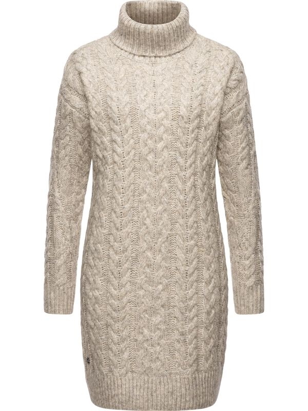 Ragwear Ragwear Pletena haljina 'Janna'  bež melange