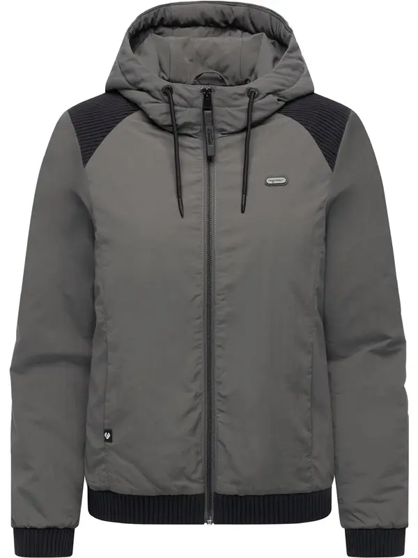 Ragwear Ragwear Prijelazna jakna 'Chinta'  tamo siva / crna