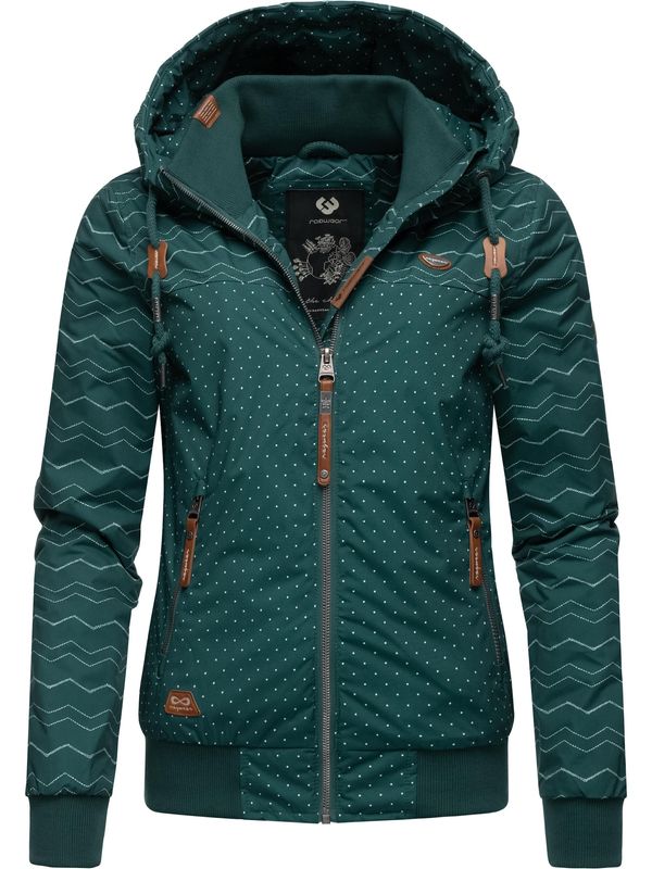 Ragwear Ragwear Prijelazna jakna 'Nuggie'  smeđa / tamno zelena / bijela