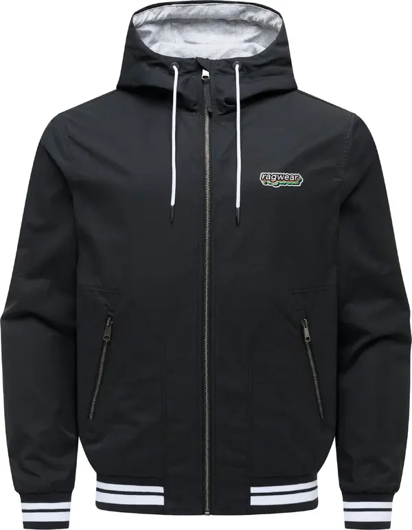 Ragwear Ragwear Prijelazna jakna 'Stewan'  crna / bijela