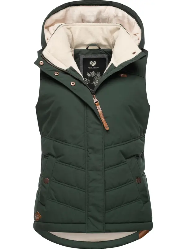 Ragwear Ragwear Prsluk 'Hesty'  boja pijeska / tamno zelena
