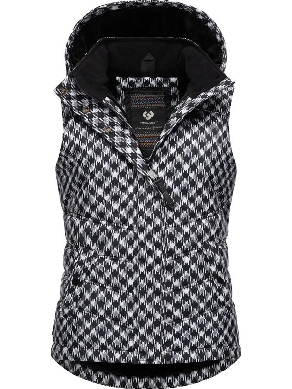 Ragwear Ragwear Prsluk 'Hesty'  siva / crna / bijela