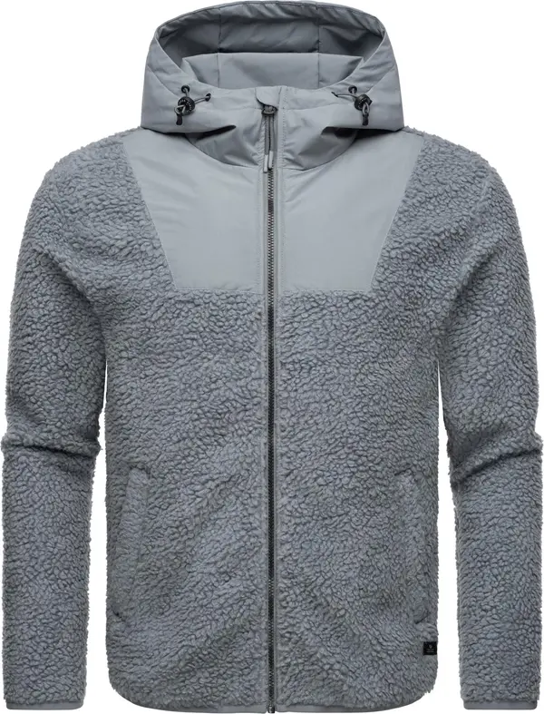 Ragwear Ragwear Tehnička flis jakna 'Adar'  kameno siva / crna