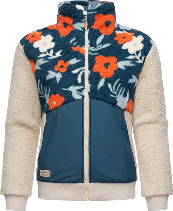 Ragwear Ragwear Tehnička jakna 'Madaras'  svijetlobež / petrol / narančasto crvena / bijela