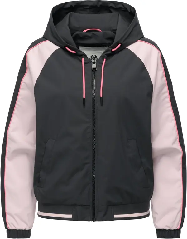 Ragwear Ragwear Tehnička jakna 'Nicandra'  tamo siva / svijetloroza