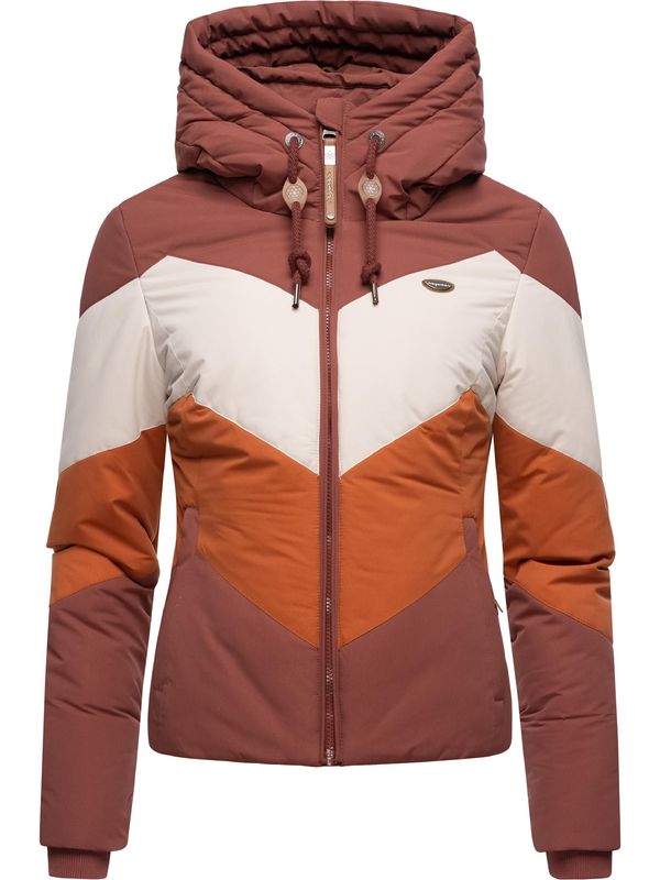 Ragwear Ragwear Tehnička jakna 'Novva'  boja devine dlake (camel) / ecru/prljavo bijela / smeđa