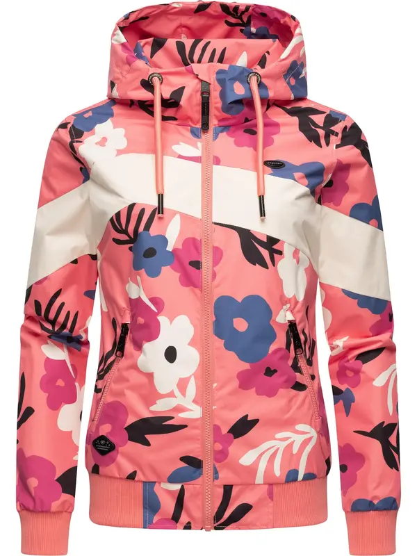 Ragwear Ragwear Tehnička jakna 'Nuggie'  ecru/prljavo bijela / golublje plava / koraljna / fuksija / crna
