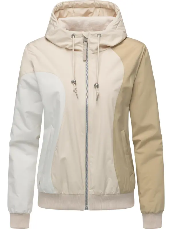 Ragwear Ragwear Tehnička jakna 'Oggie Youmodo'  bež / ecru/prljavo bijela / bijela