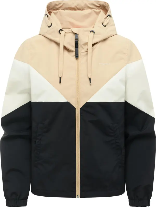 Ragwear Ragwear Tehnička jakna 'Rochele'  bež / crna / bijela
