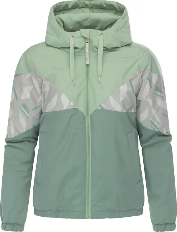Ragwear Ragwear Tehnička jakna 'Rochele'  svijetloplava / kameno siva / zelena / jabuka