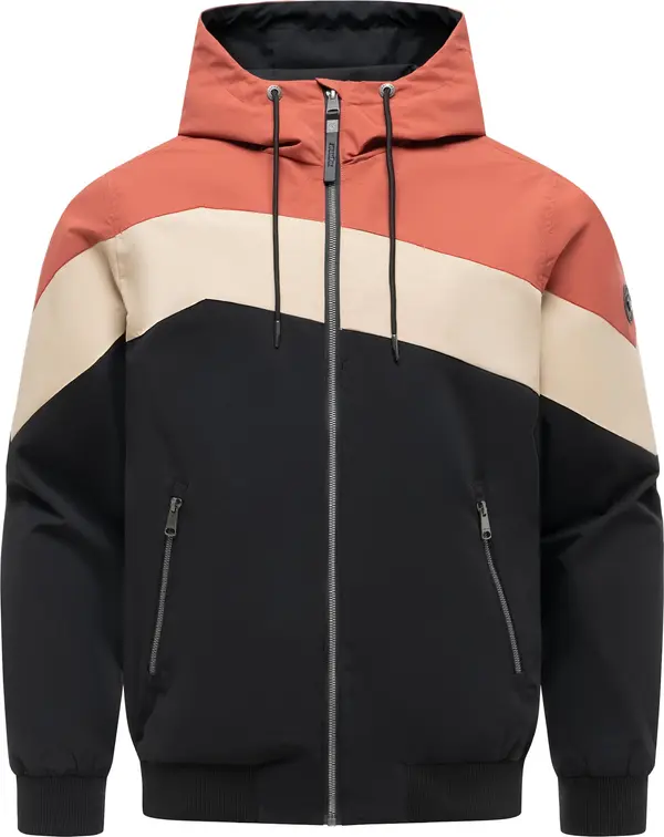 Ragwear Ragwear Tehnička jakna 'Stewie Block Youmodo'  cappuccino / koraljna / crna