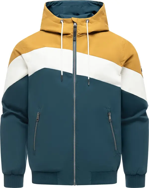 Ragwear Ragwear Tehnička jakna 'Stewie Block Youmodo'  smeđa / petrol / bijela