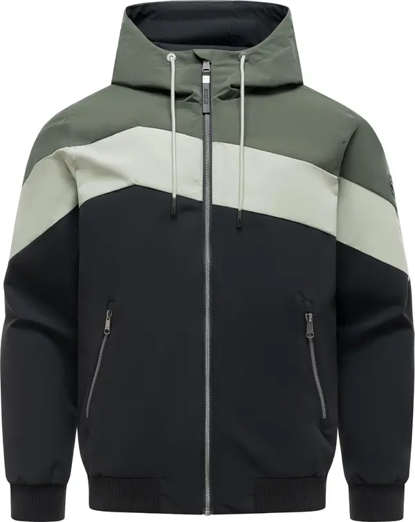 Ragwear Ragwear Tehnička jakna 'Stewie Block Youmodo'  svijetlosiva / maslinasta / crna