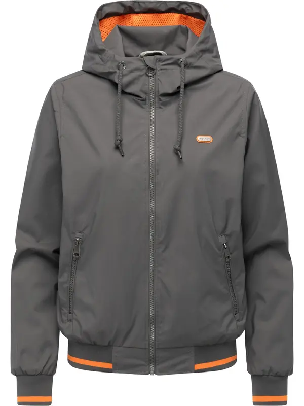Ragwear Ragwear Tehnička jakna 'Youmodo'  kameno siva / narančasta